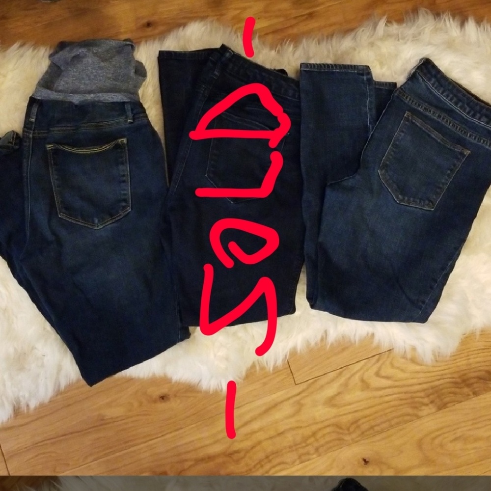 Two Pair of Gap Maternity Jeans